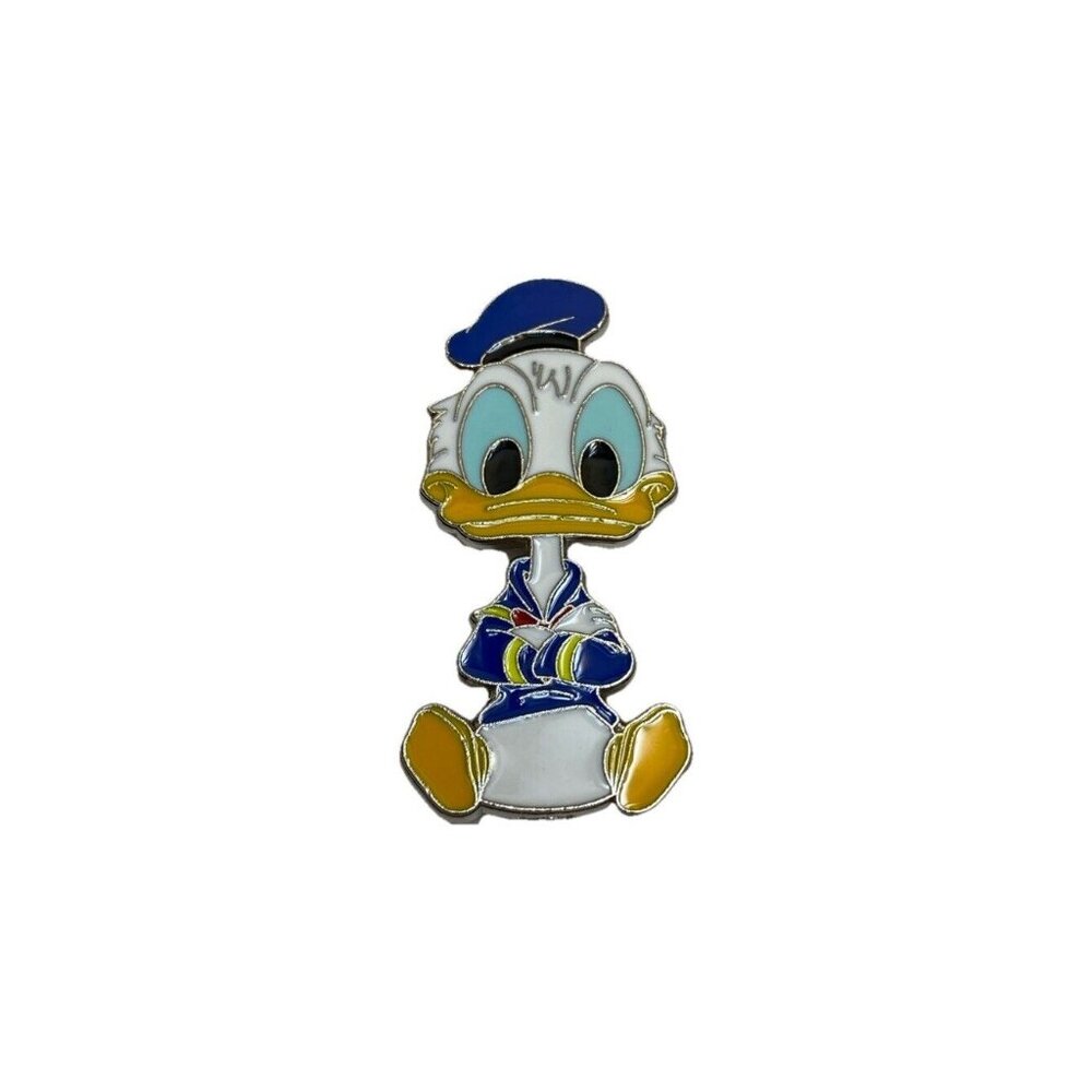 2014 Disney Booster Pin Big Head Art Donald Duck with Arms Crossed